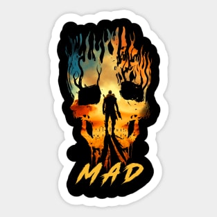 Post Apocalyptic Skull Sticker